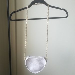 Urban expressions heart purse with gold chain